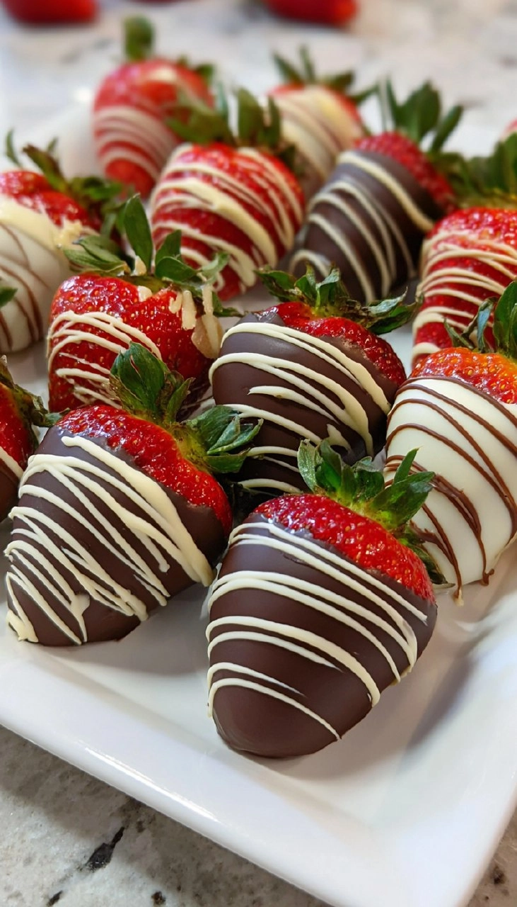 Easy Chocolate Covered Strawberries