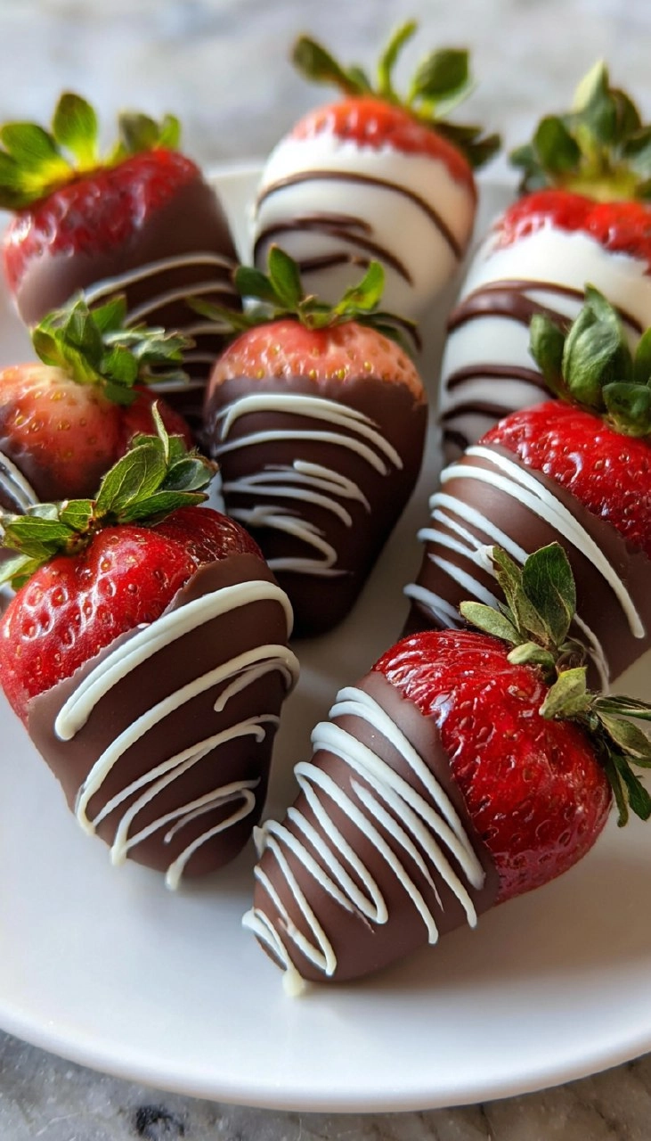 Easy Chocolate Covered Strawberries