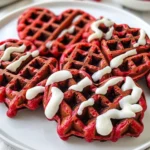 Easy-Heart-Shaped-Red-Velvet-Valentine-Waffles-Recipe