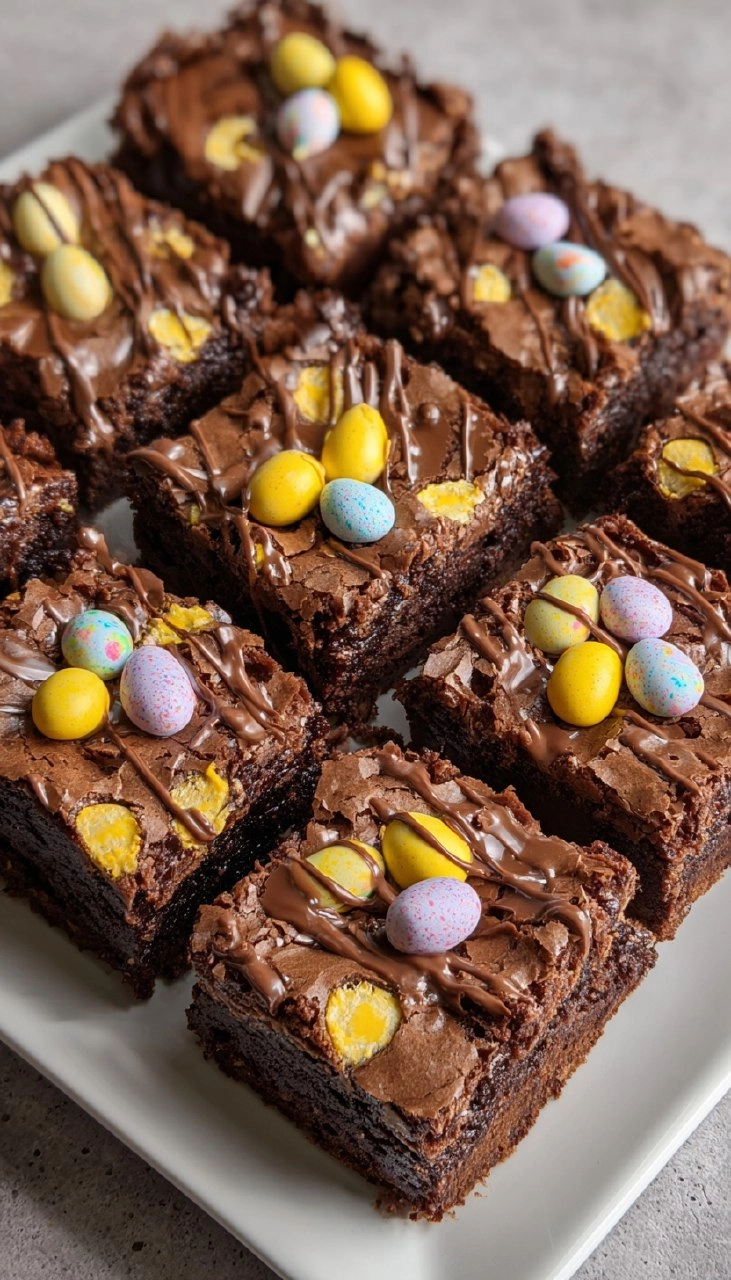 Mini Egg Brownies