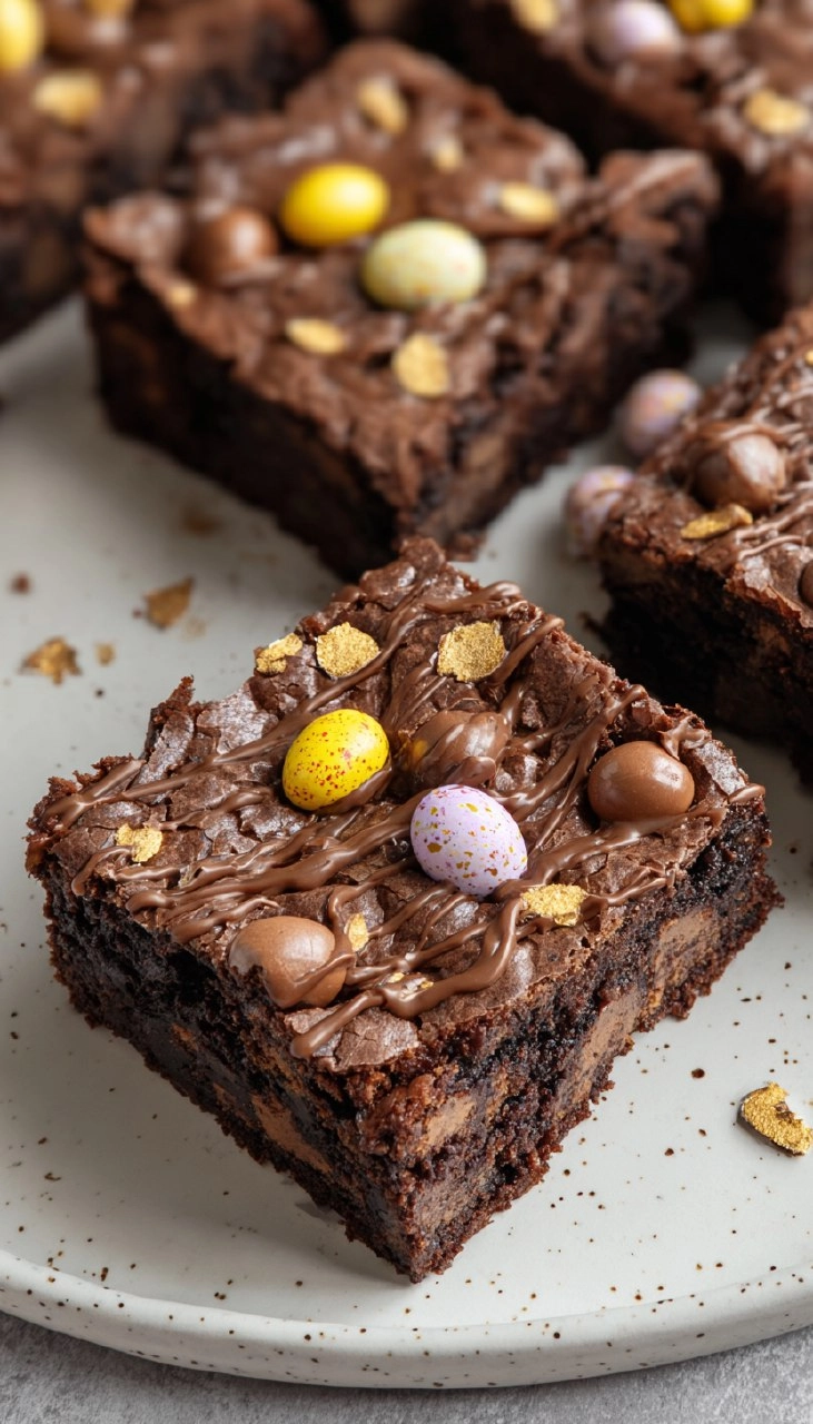 Mini Egg Brownies