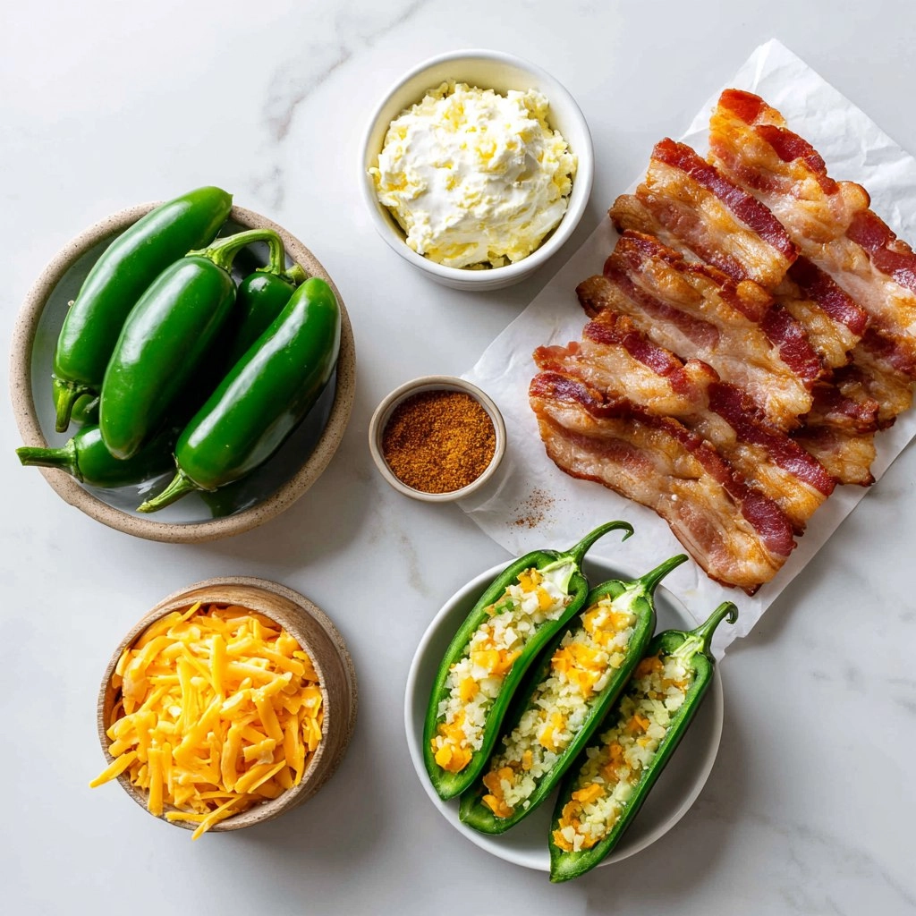 Bacon Wrapped Cheesy Stuffed Jalapeños