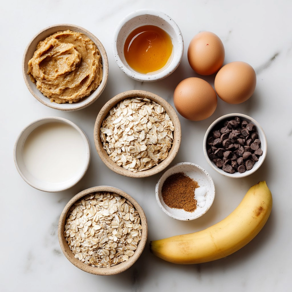 Banana Peanut Butter Baked Oatmeal Cups