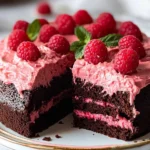 Chocolate Cake with Raspberry Cream Cheese Frosting 148 Chocolate-Cake-with-Raspberry-Cream-Cheese-Frosting-Recipe