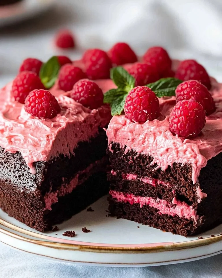 Chocolate-Cake-with-Raspberry-Cream-Cheese-Frosting-Recipe