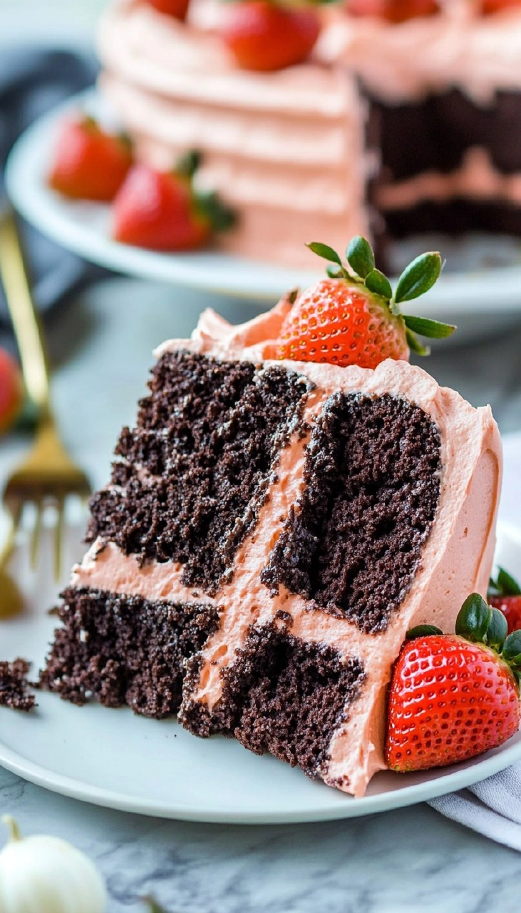 Chocolate Strawberry Cake