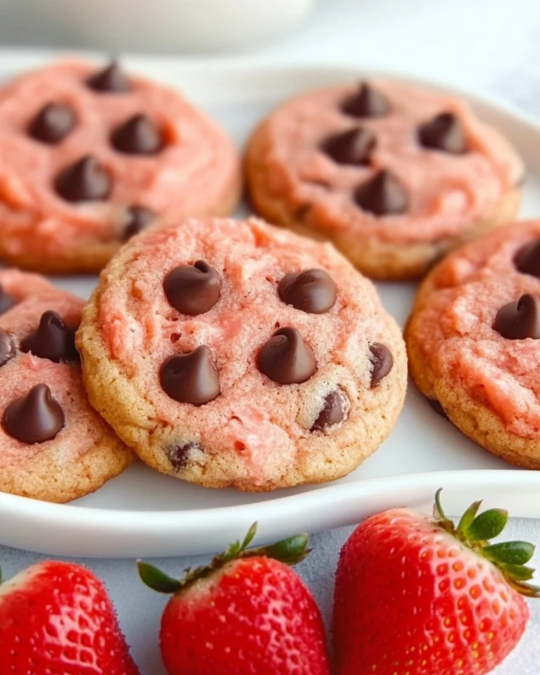 Easy-Strawberry-Chocolate-Chip-Cake-Mix-Cookies-Recipe