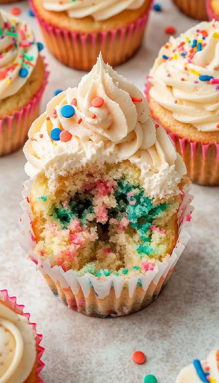 Fluffy Funfetti Cupcakes 127 Fluffy Funfetti Cupcakes
