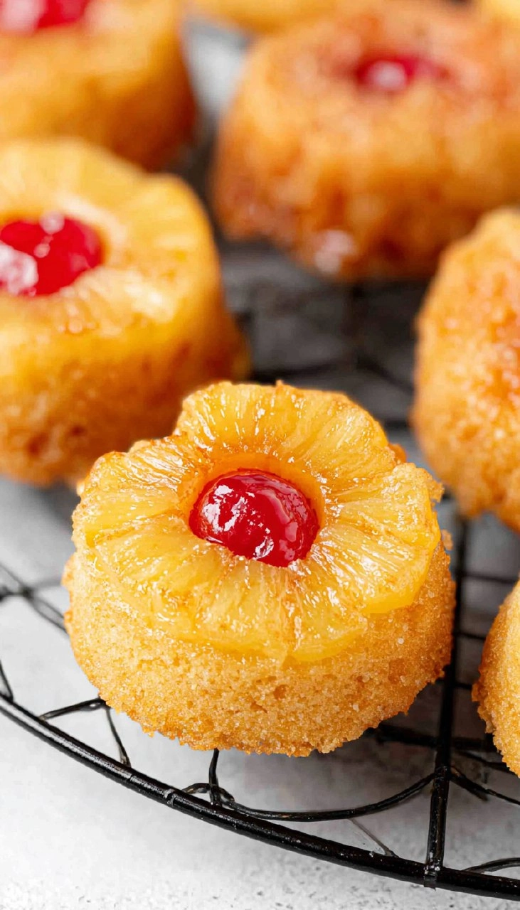 Mini Pineapple Upside-Down Cakes
