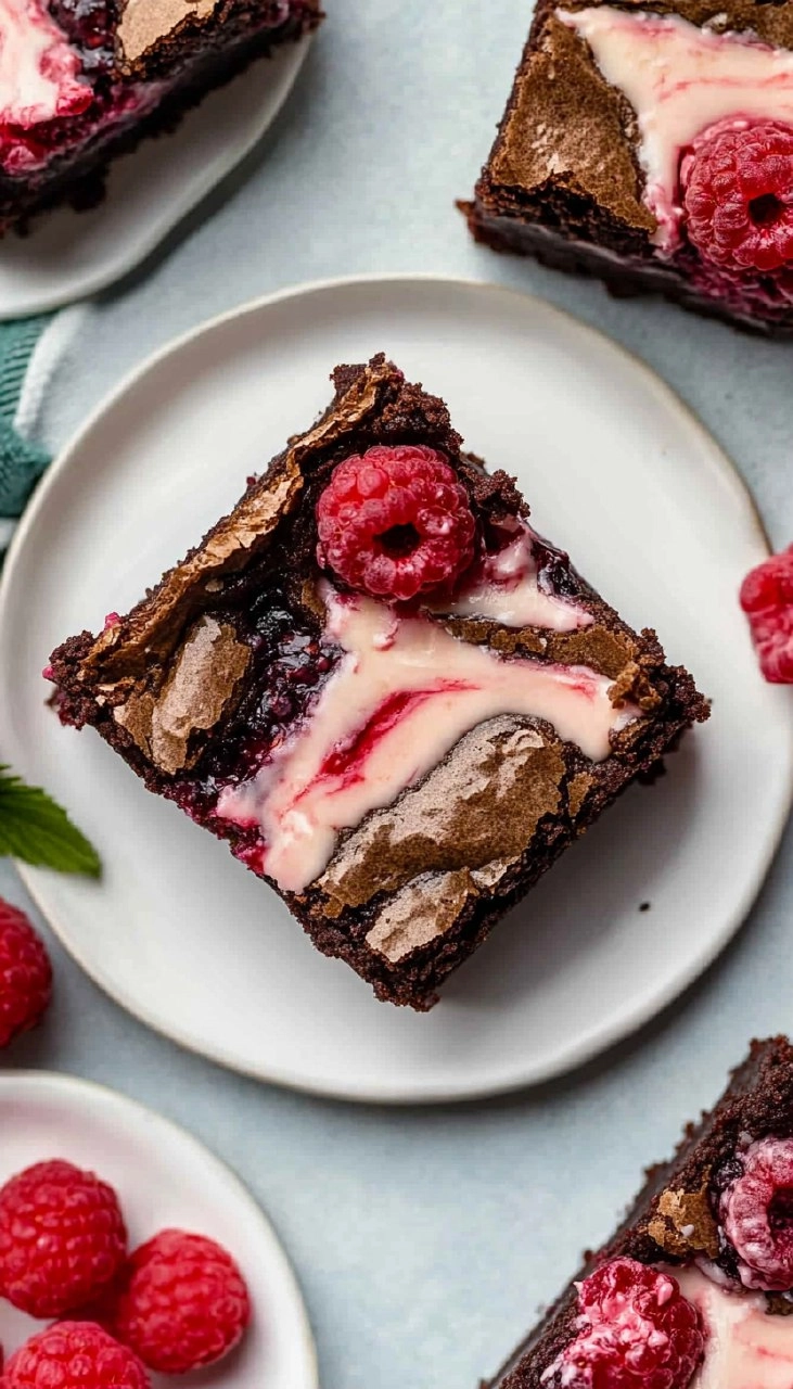 Raspberry Cheesecake Brownies