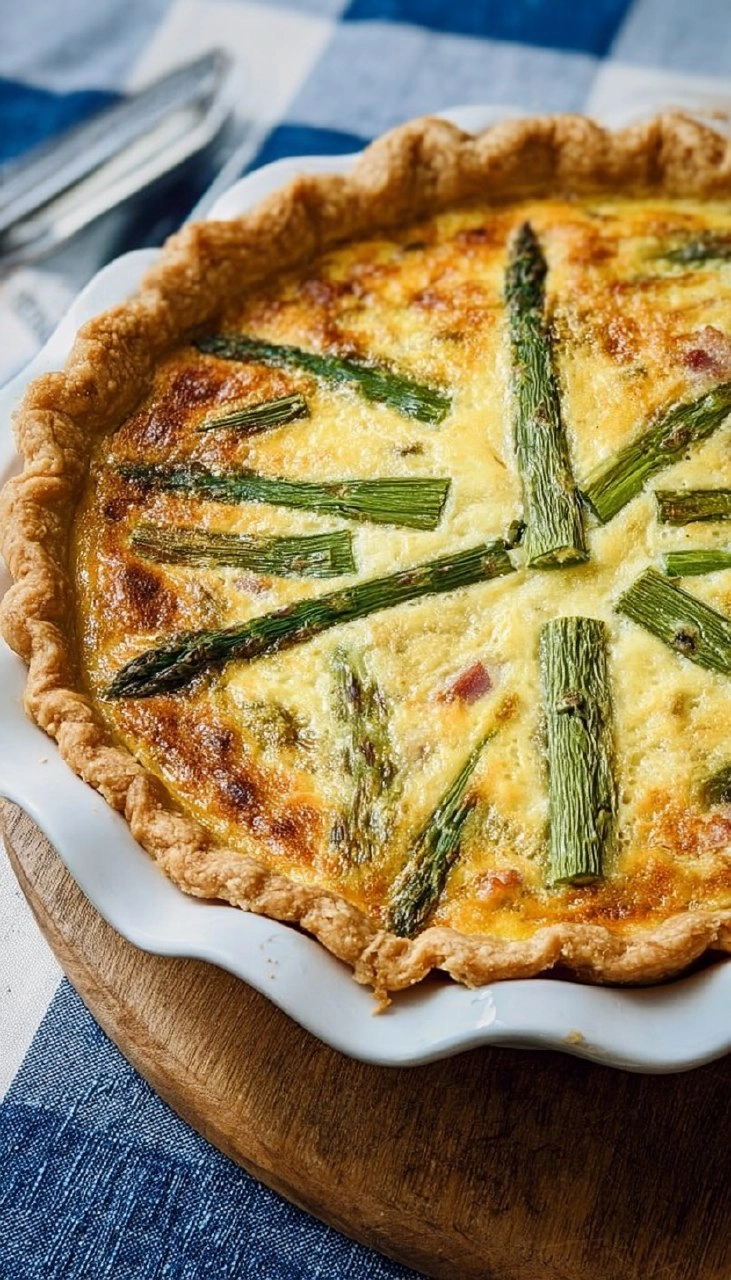 Asparagus and Ham Quiche 87 Asparagus and Ham Quiche