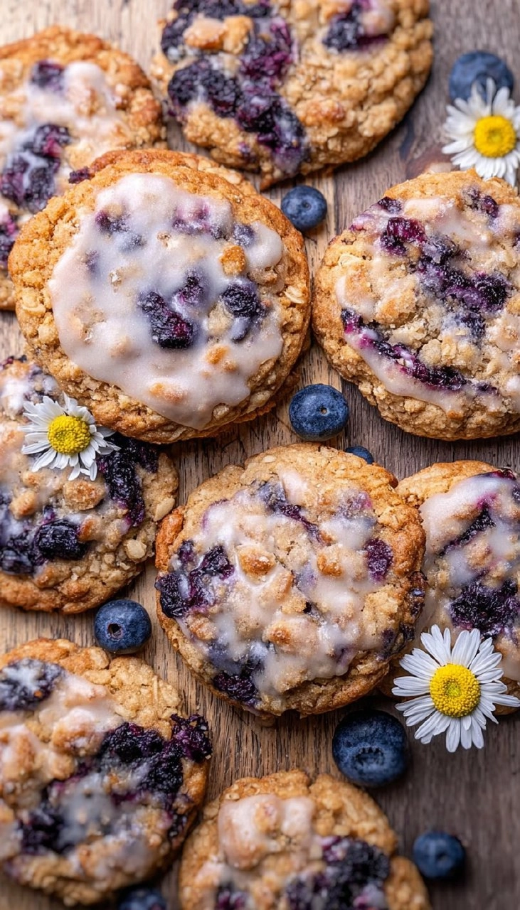 Blueberry Coffee Cake Cookies