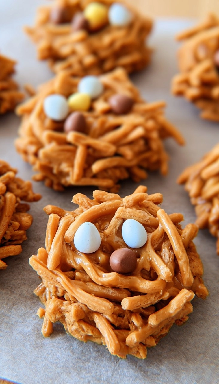 Butterscotch and Peanut Butter Bird Nest Cookies 50 Butterscotch and Peanut Butter Bird Nest Cookies