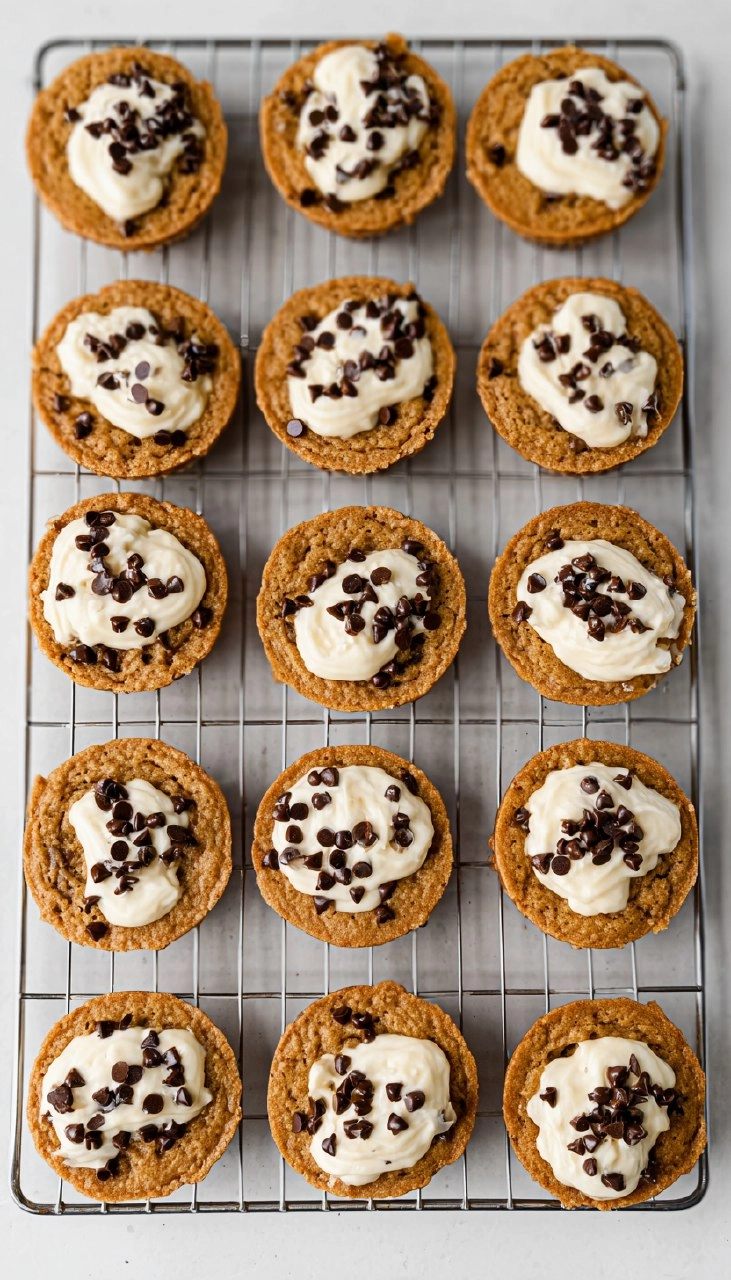 Chocolate Chip Cookie Cups with Nutella