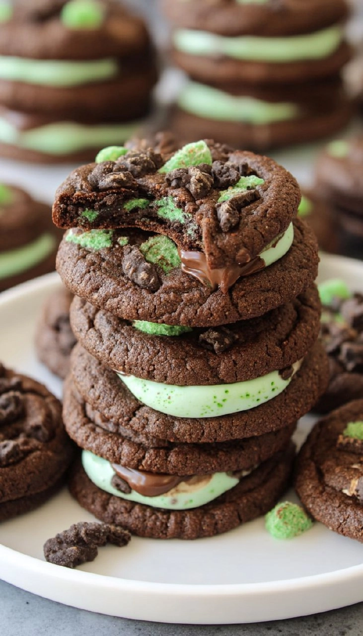 Chocolate Mint Oreo Cookies