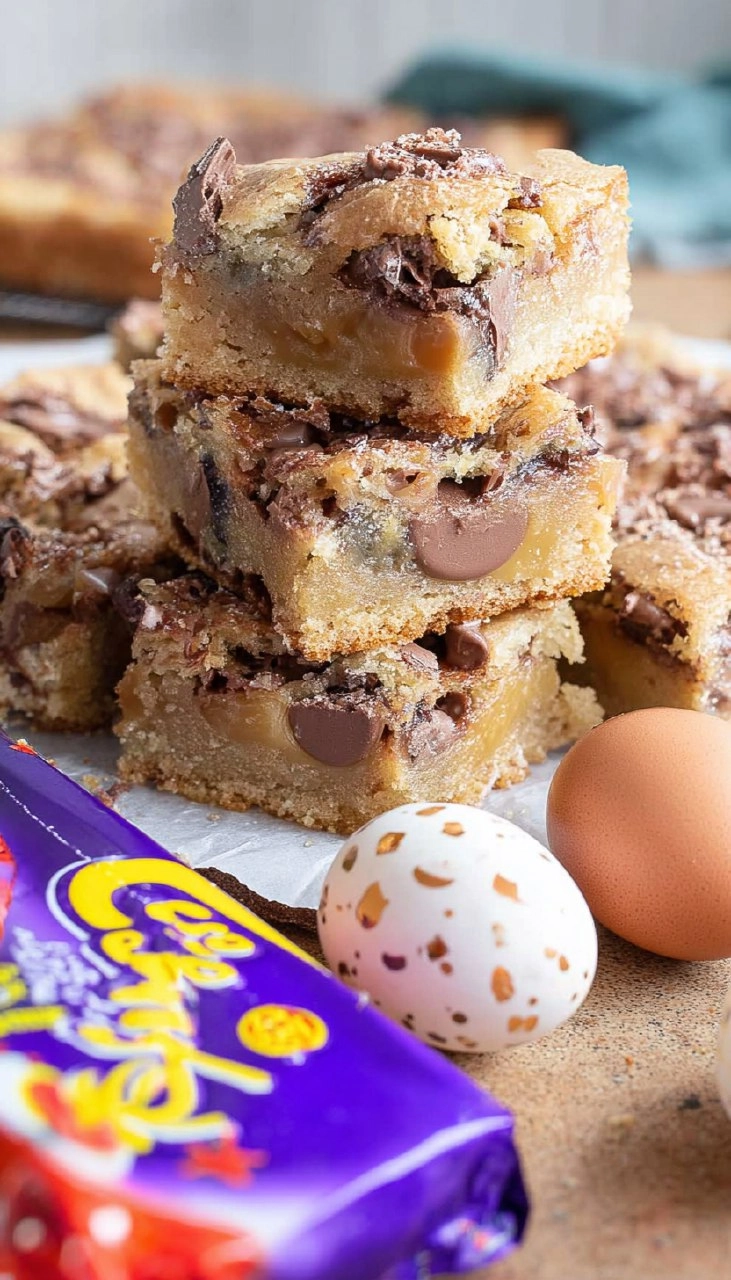 Creme Egg Blondies
