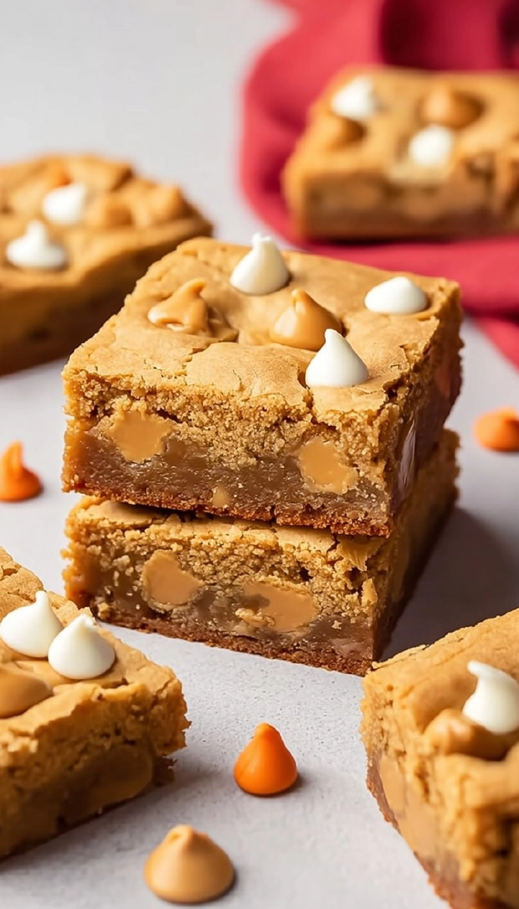 Decadent Peanut Butter Blondies
