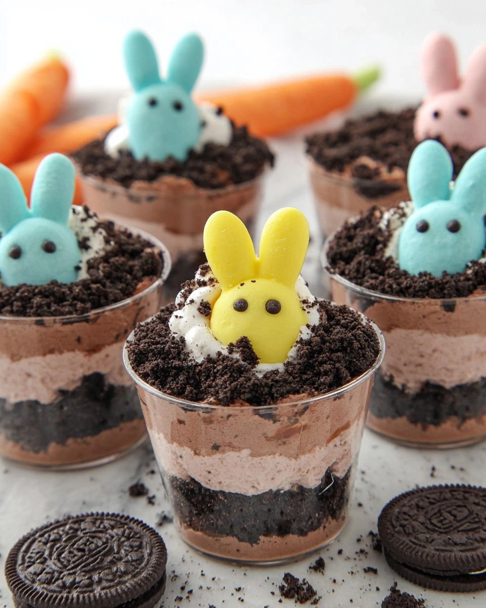 Easter Oreo Dirt Cake Cups