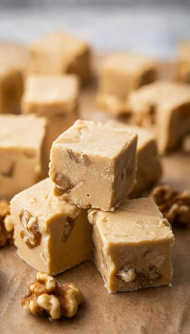 Maple Fudge Made with Real Maple Syrup