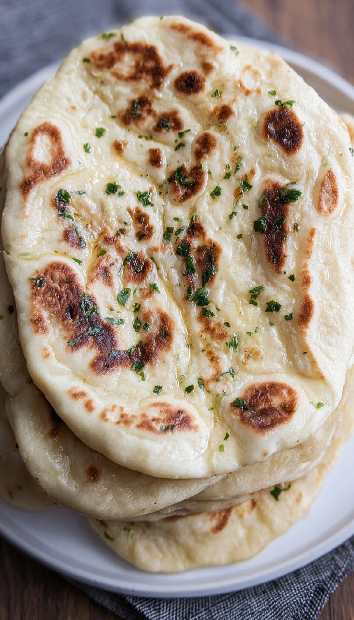 Sourdough Cheese-Stuffed Naan
