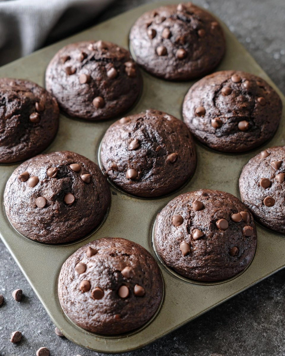 Sourdough-Double-Chocolate-Chip-Muffins-Recipe
