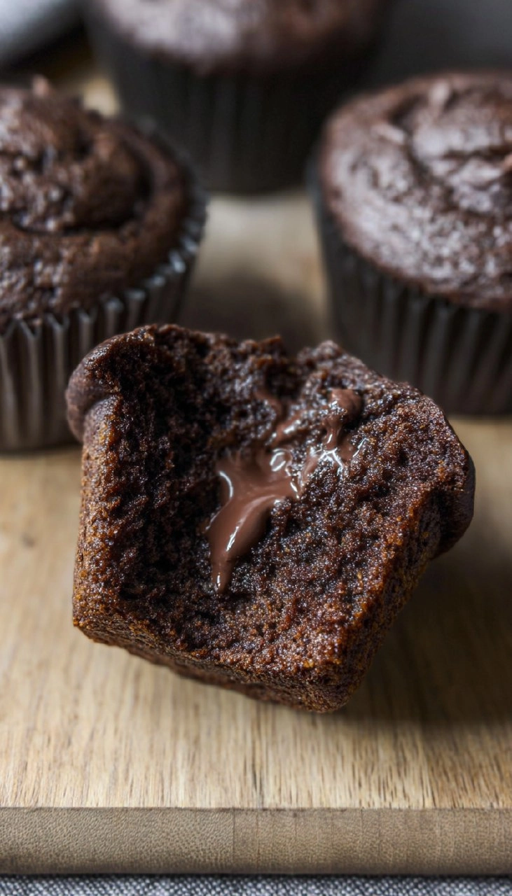 Sourdough Double Chocolate Chip Muffins