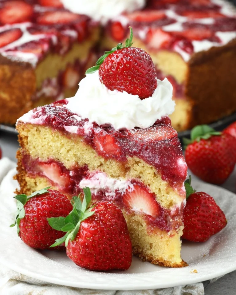 Strawberry-Cake-with-Fresh-Strawberries-Recipe