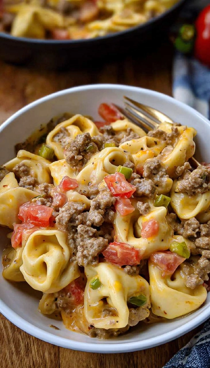 Cheeseburger Tortellini