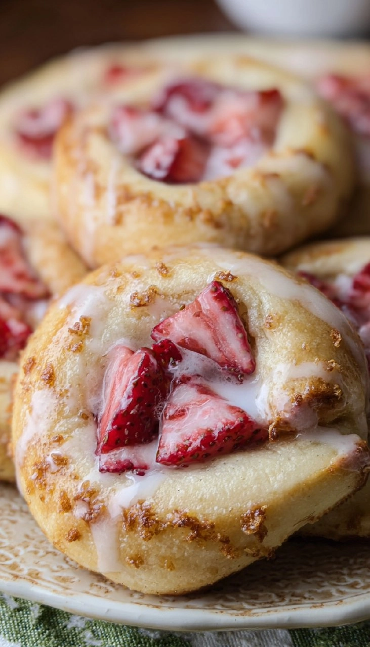 Sourdough Strawberry Cream Cheese Buns