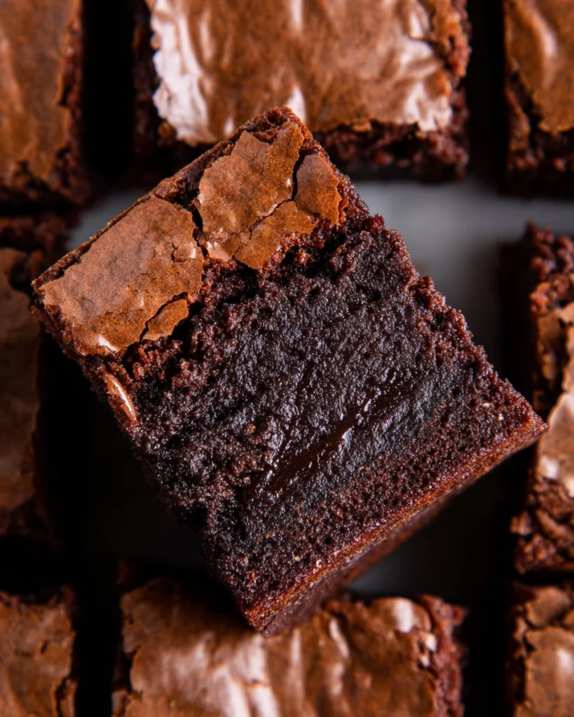 Thick-Fudgy-Brownies-with-Shiny-Crackly-Top-Recipe