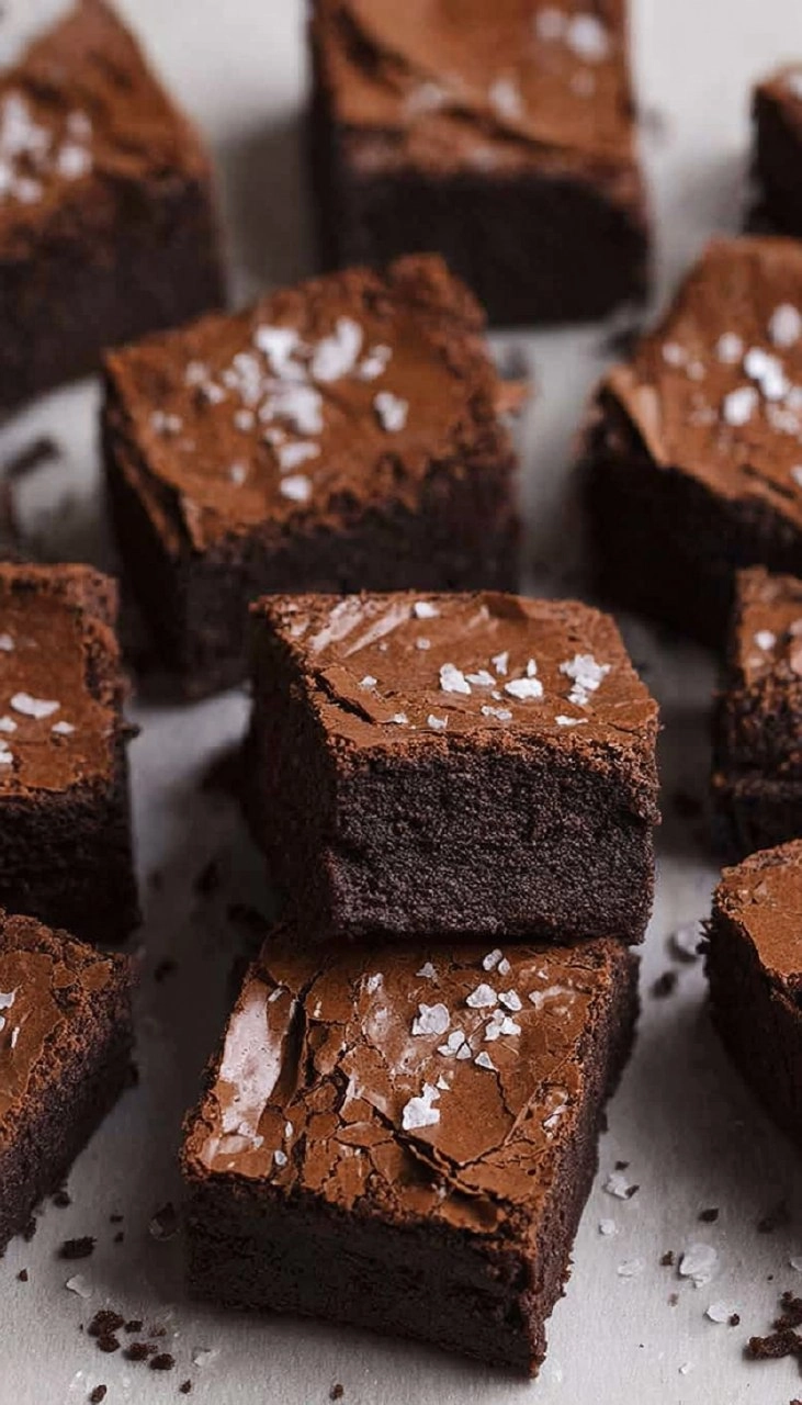 Thick Fudgy Brownies with Shiny Crackly Top