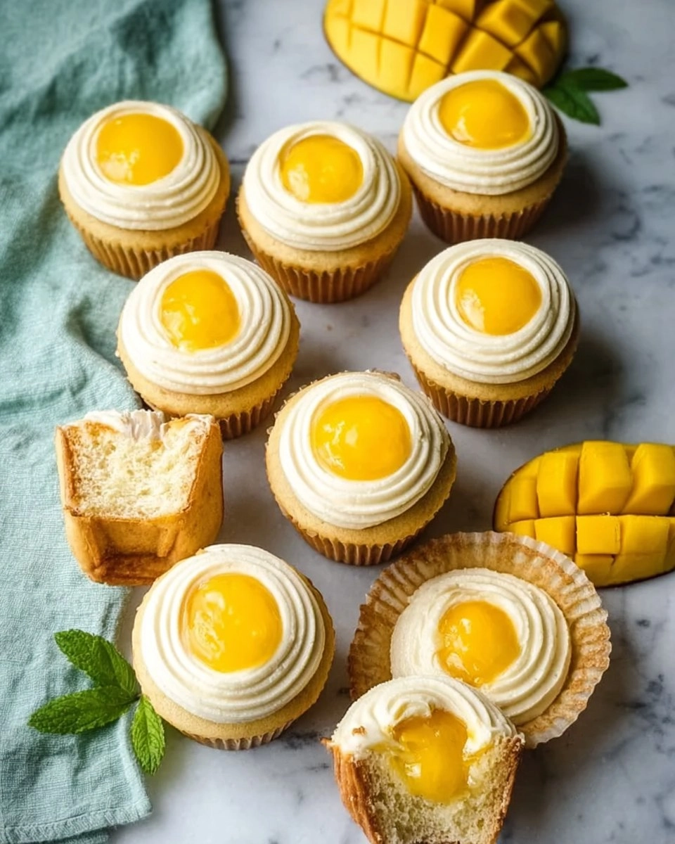 Tropical Mango Cupcakes