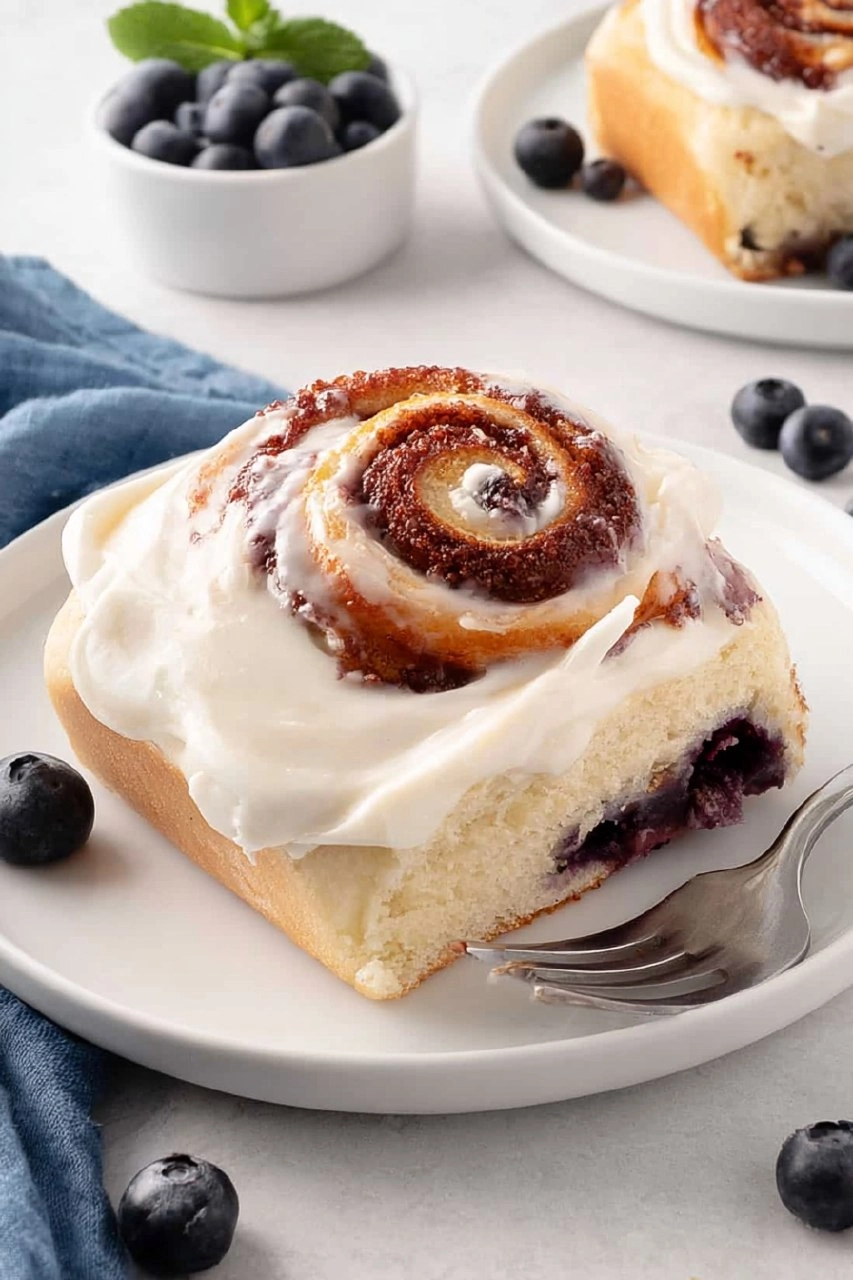 Blueberry Sweet Rolls with Cream Cheese Frosting 97 Blueberry Sweet Rolls with Cream Cheese Frosting