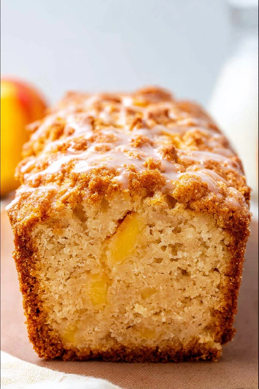 Peach Cobbler Bread